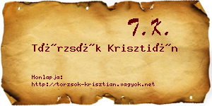 Törzsök Krisztián névjegykártya